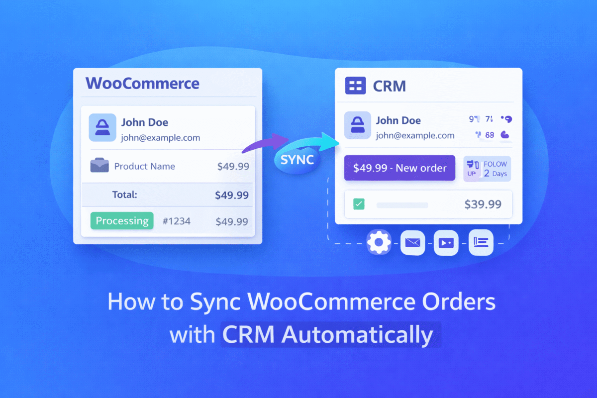 Syncing WooCommerce orders with CRM