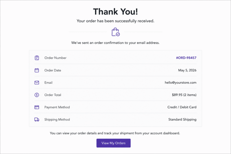 WooCommerce log out customers after checkout