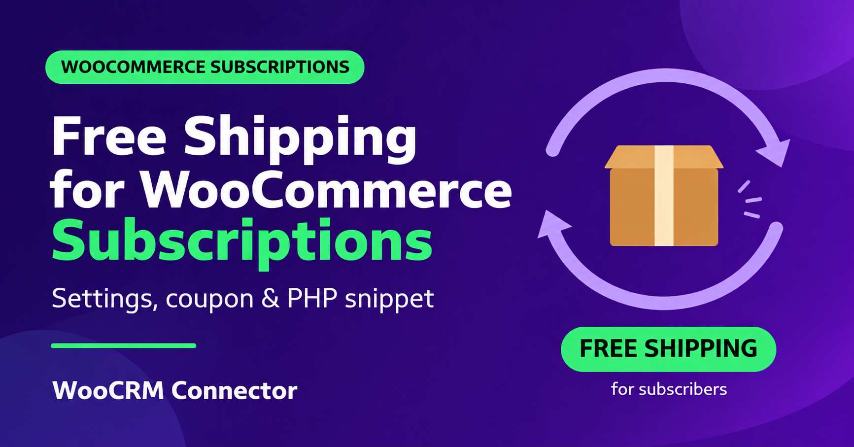 free shipping woocommerce subscriptions